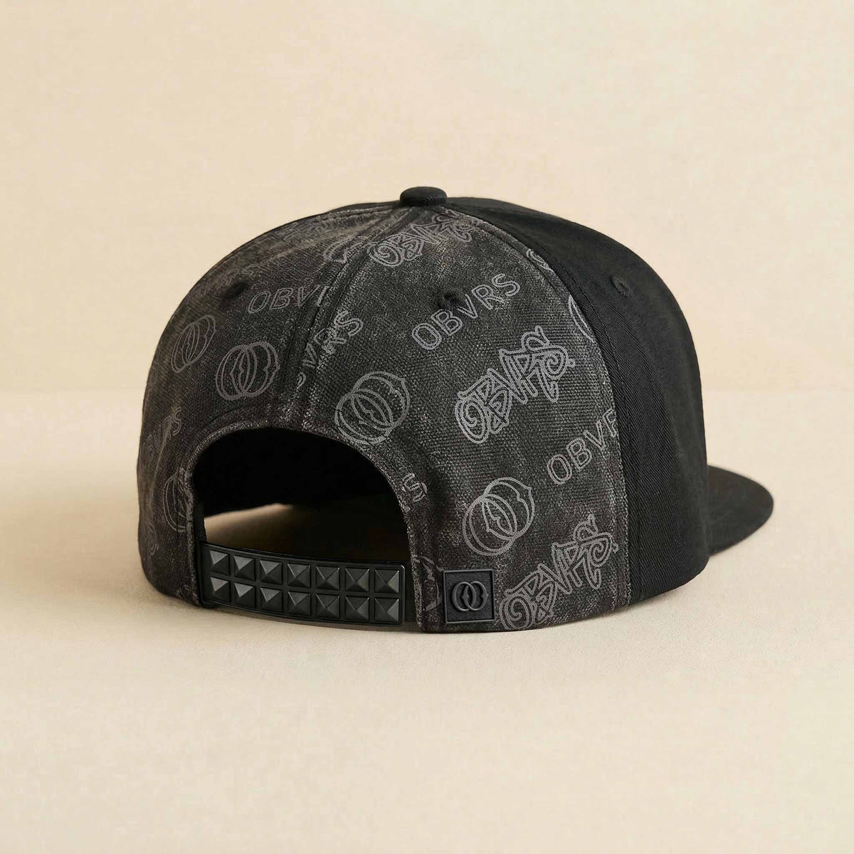 Black Canvas / 2-Row Pyramid Snapback - Collectors Edition