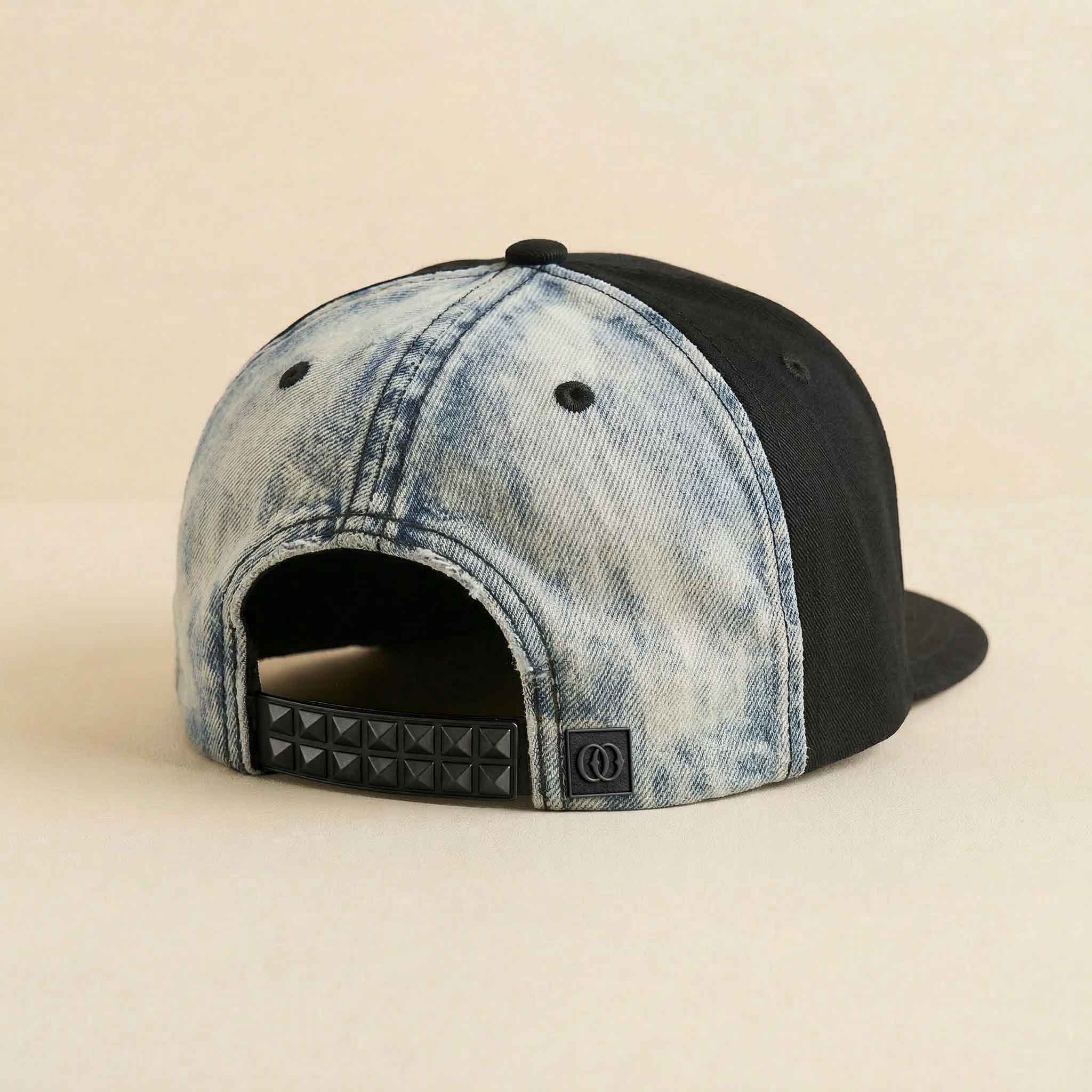 Black canvas and denim, back